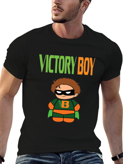Camiseta Negra Niño Victoria Superhéroe