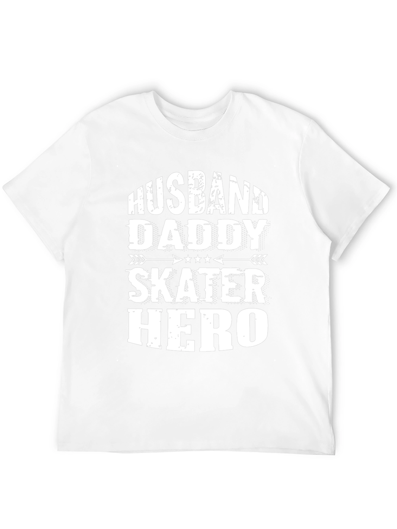 Camiseta Negra: Esposo Papá Skater Héroe