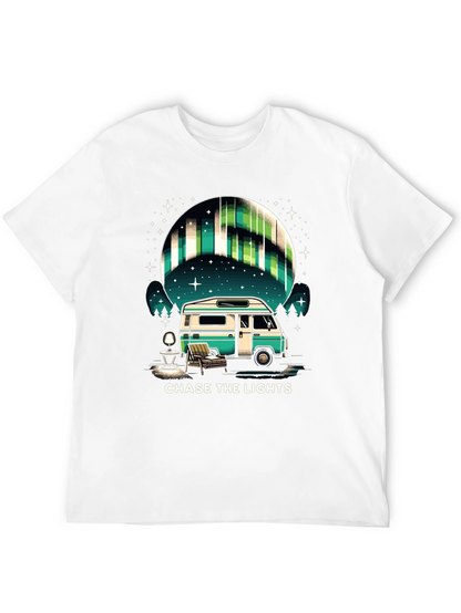 Camiseta Negra: Persigue las Luces del Norte