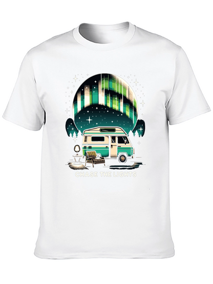 Camiseta Negra: Persigue las Luces del Norte