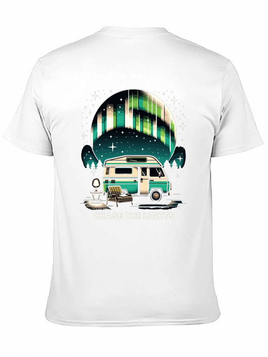 Camiseta Negra: Persigue las Luces del Norte