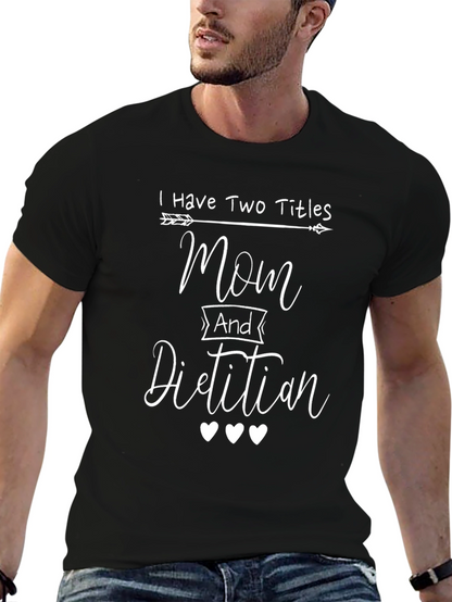Camiseta Negra Mamá y Dietista