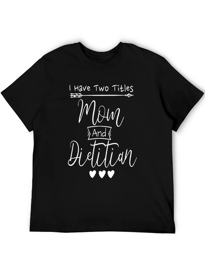 Camiseta Negra Mamá y Dietista