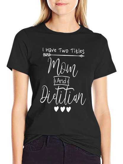 Camiseta Negra Mamá y Dietista