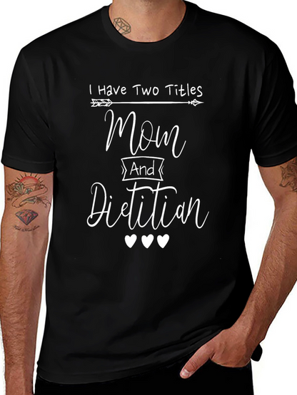 Camiseta Negra Mamá y Dietista