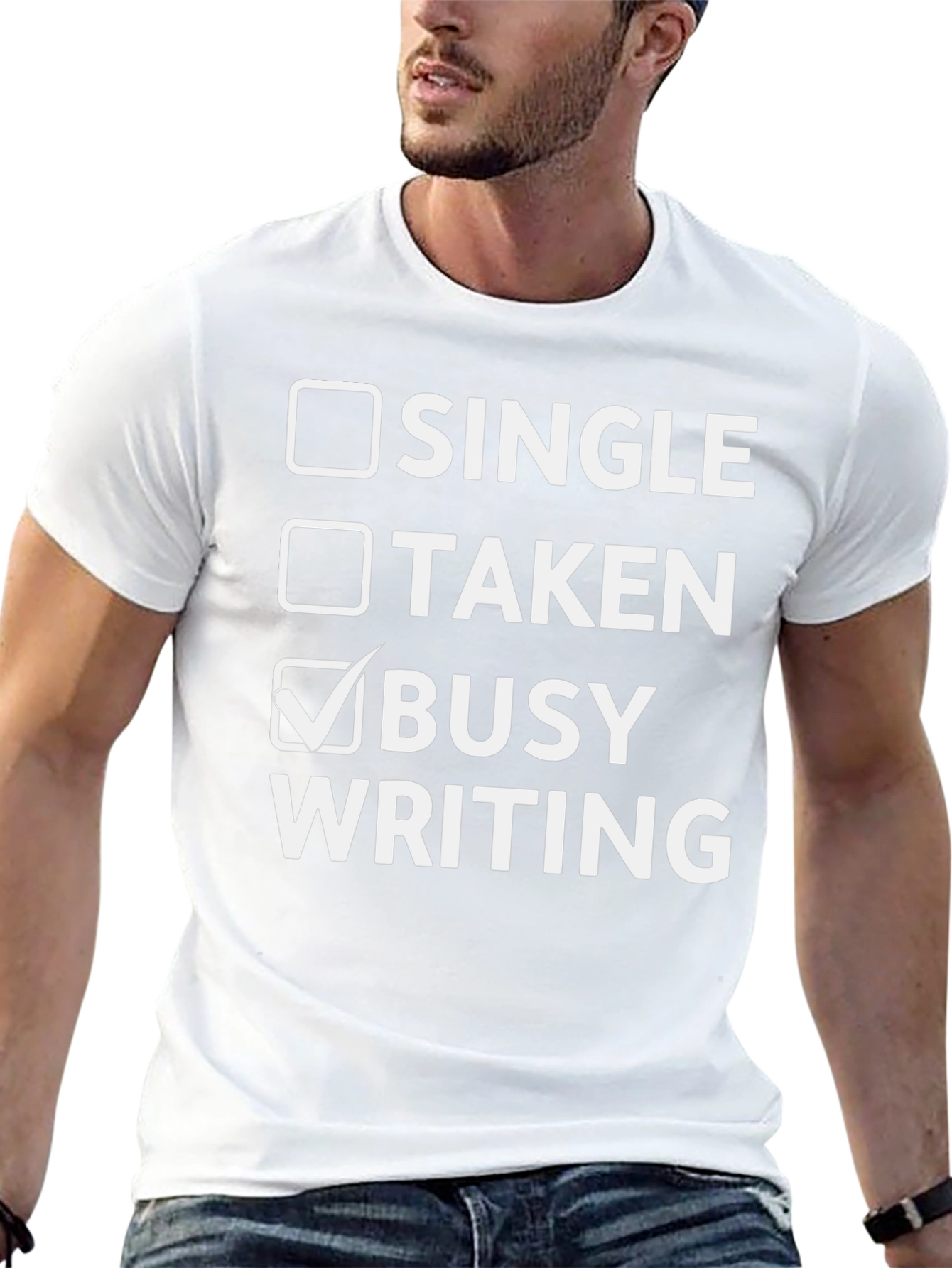 Camiseta Negra Busy Writing