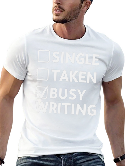 Camiseta Negra Busy Writing
