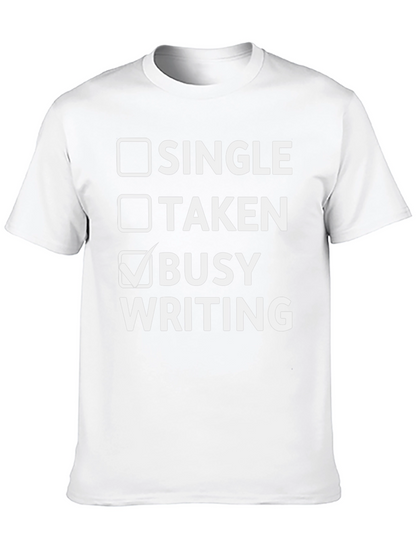 Camiseta Negra Busy Writing