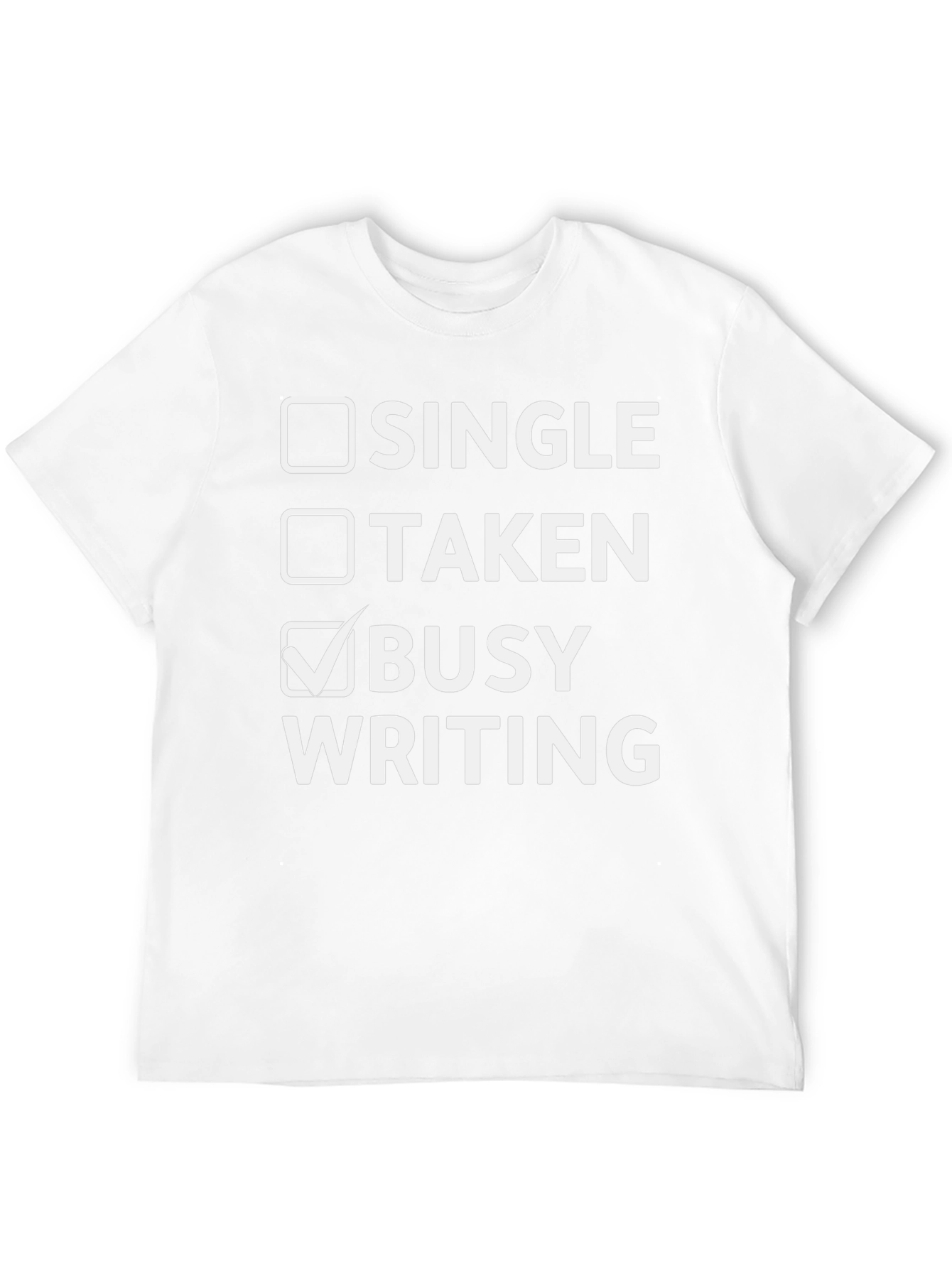 Camiseta Negra Busy Writing