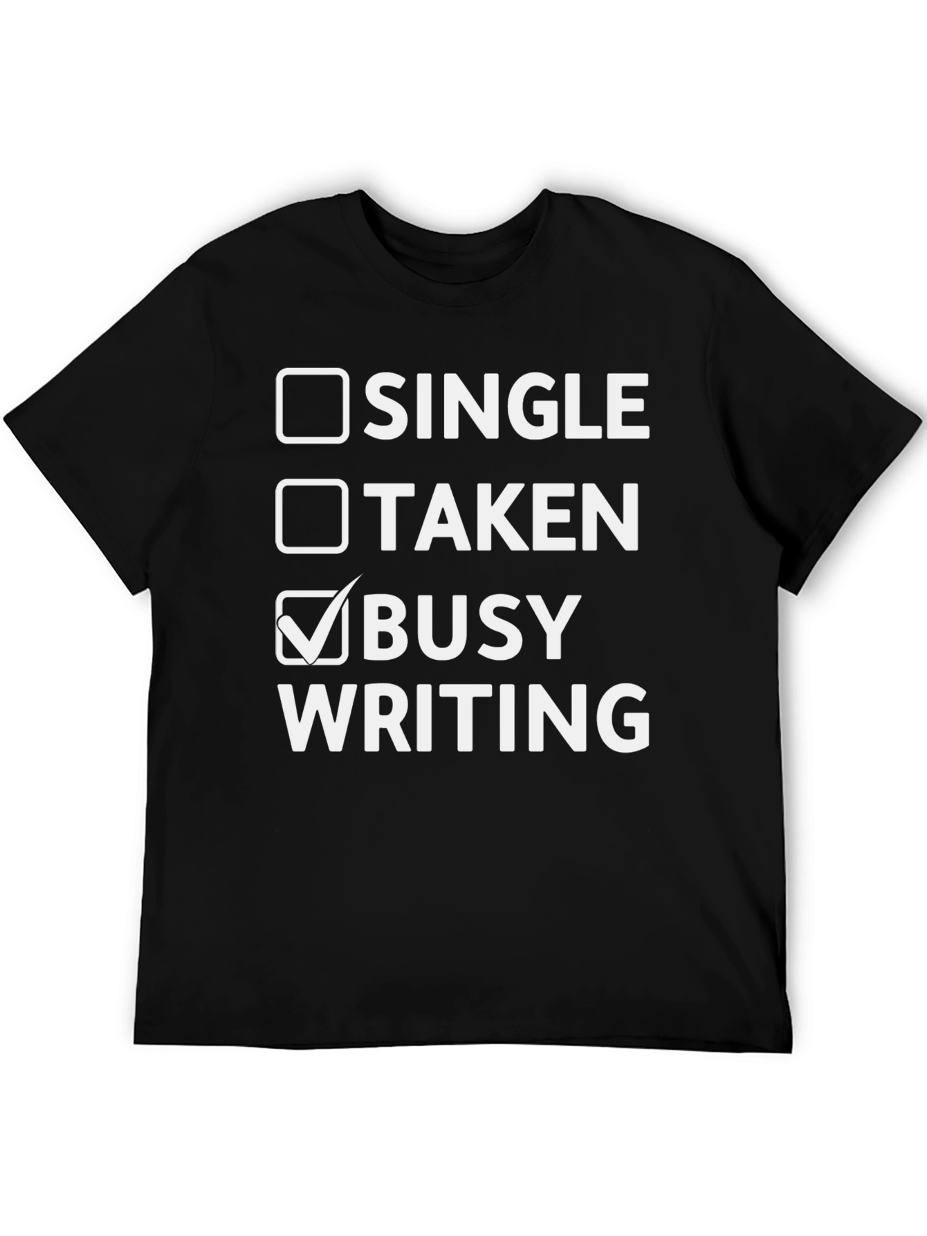 Camiseta Negra Busy Writing