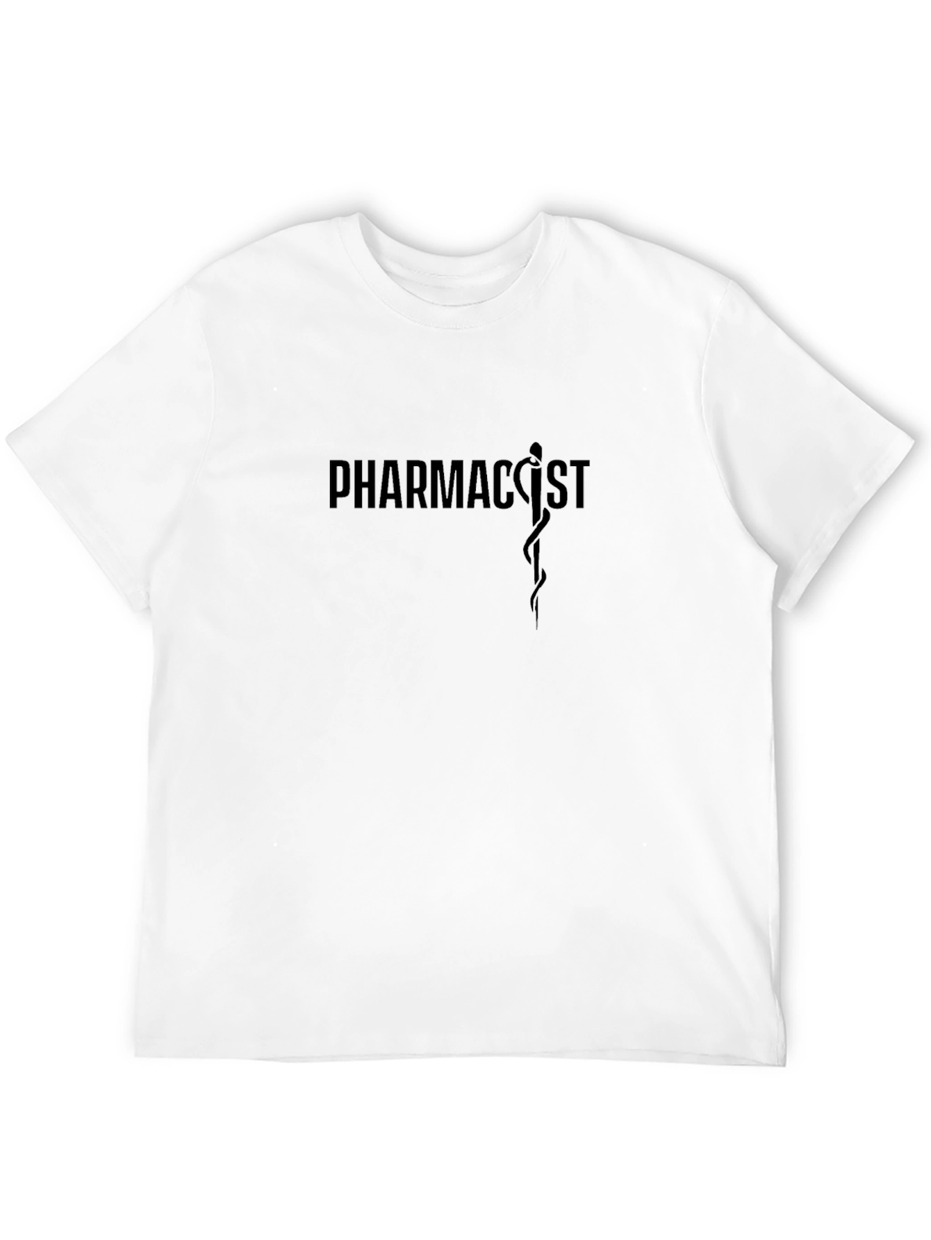 Camiseta Negra Pharmacist Diseño Médico