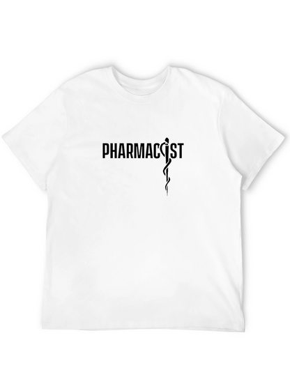 Camiseta Negra Pharmacist Diseño Médico