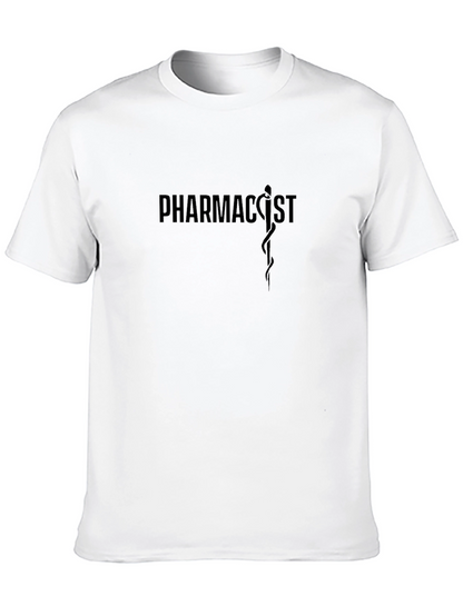 Camiseta Negra Pharmacist Diseño Médico