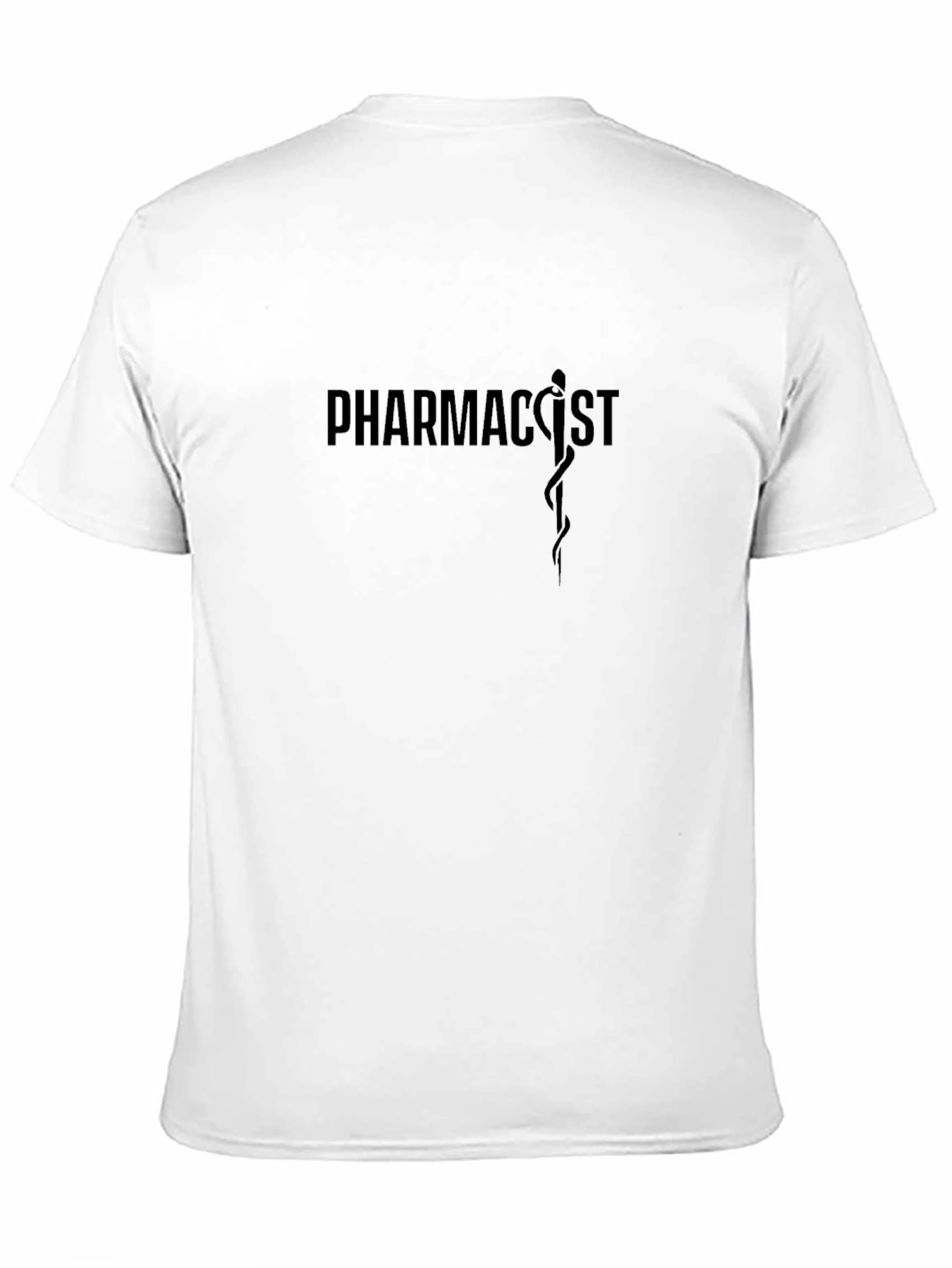 Camiseta Negra Pharmacist Diseño Médico