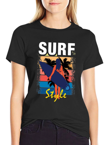 Camiseta Surf Style Negra para Hombre