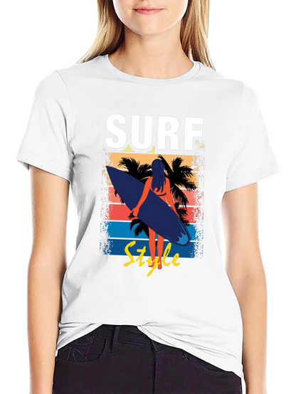 Camiseta Surf Style Negra para Hombre