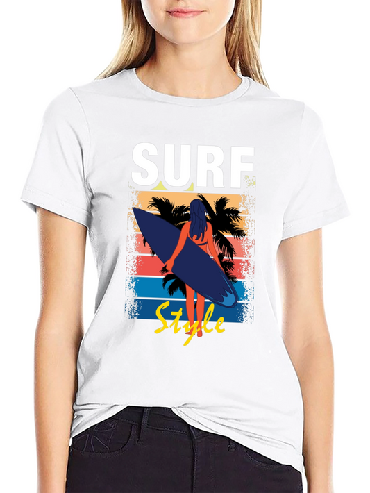 Camiseta Surf Style Negra para Hombre