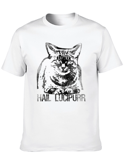 Camiseta Negra Gato Hail Lucipurr