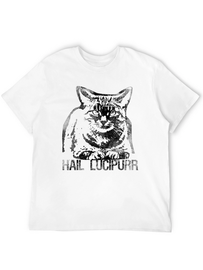 Camiseta Negra Gato Hail Lucipurr