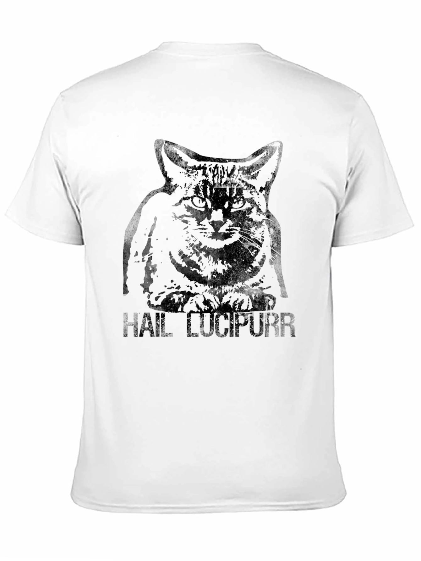 Camiseta Negra Gato Hail Lucipurr
