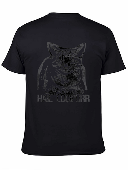 Camiseta Negra Gato Hail Lucipurr