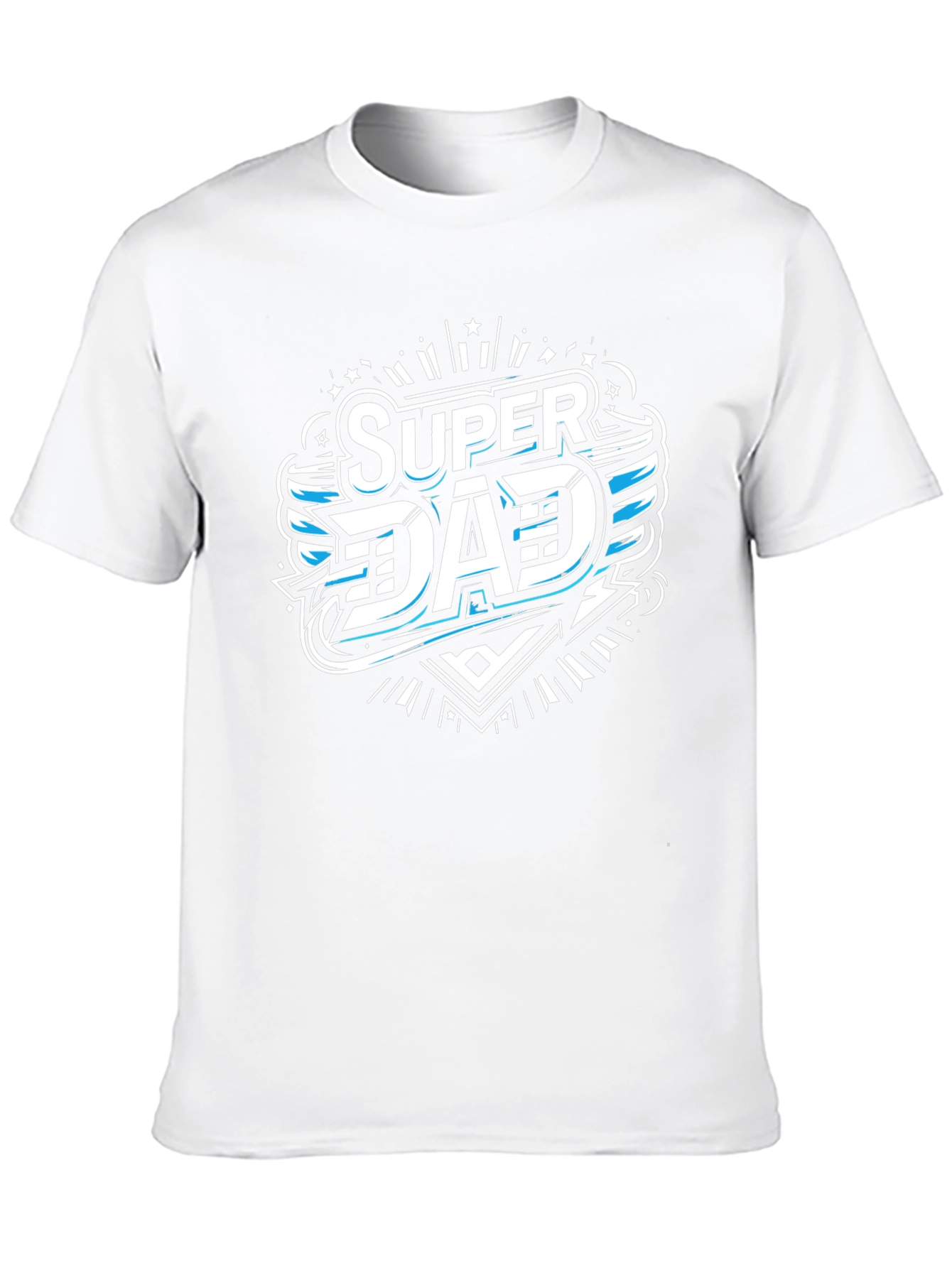 Camiseta Negra Super Papá Diseño Moderno