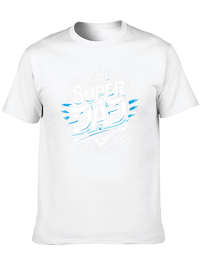 Camiseta Negra Super Papá Diseño Moderno