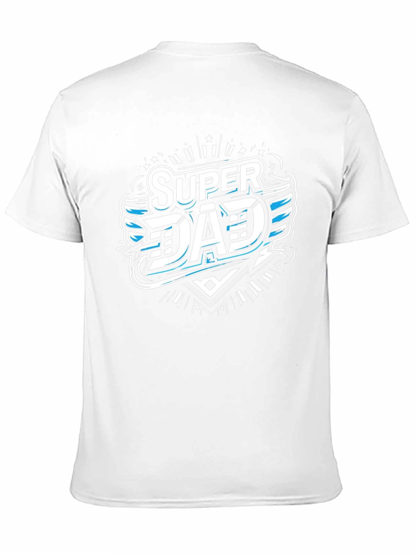 Camiseta Negra Super Papá Diseño Moderno