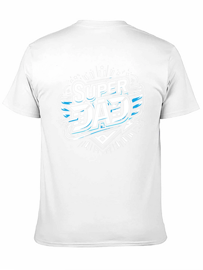 Camiseta Negra Super Papá Diseño Moderno