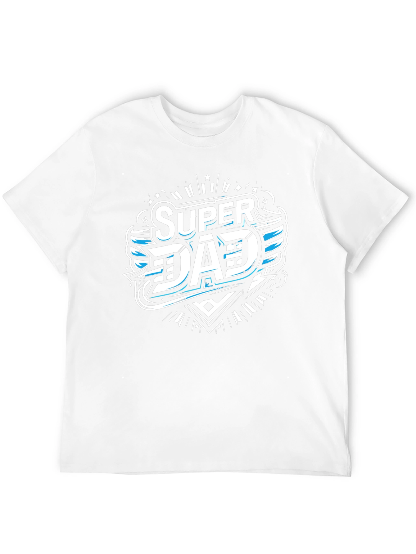 Camiseta Negra Super Papá Diseño Moderno