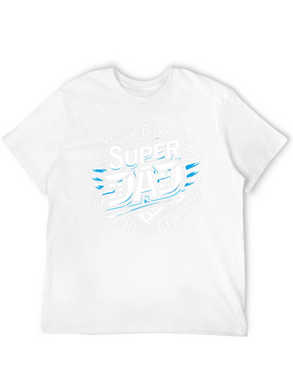 Camiseta Negra Super Papá Diseño Moderno