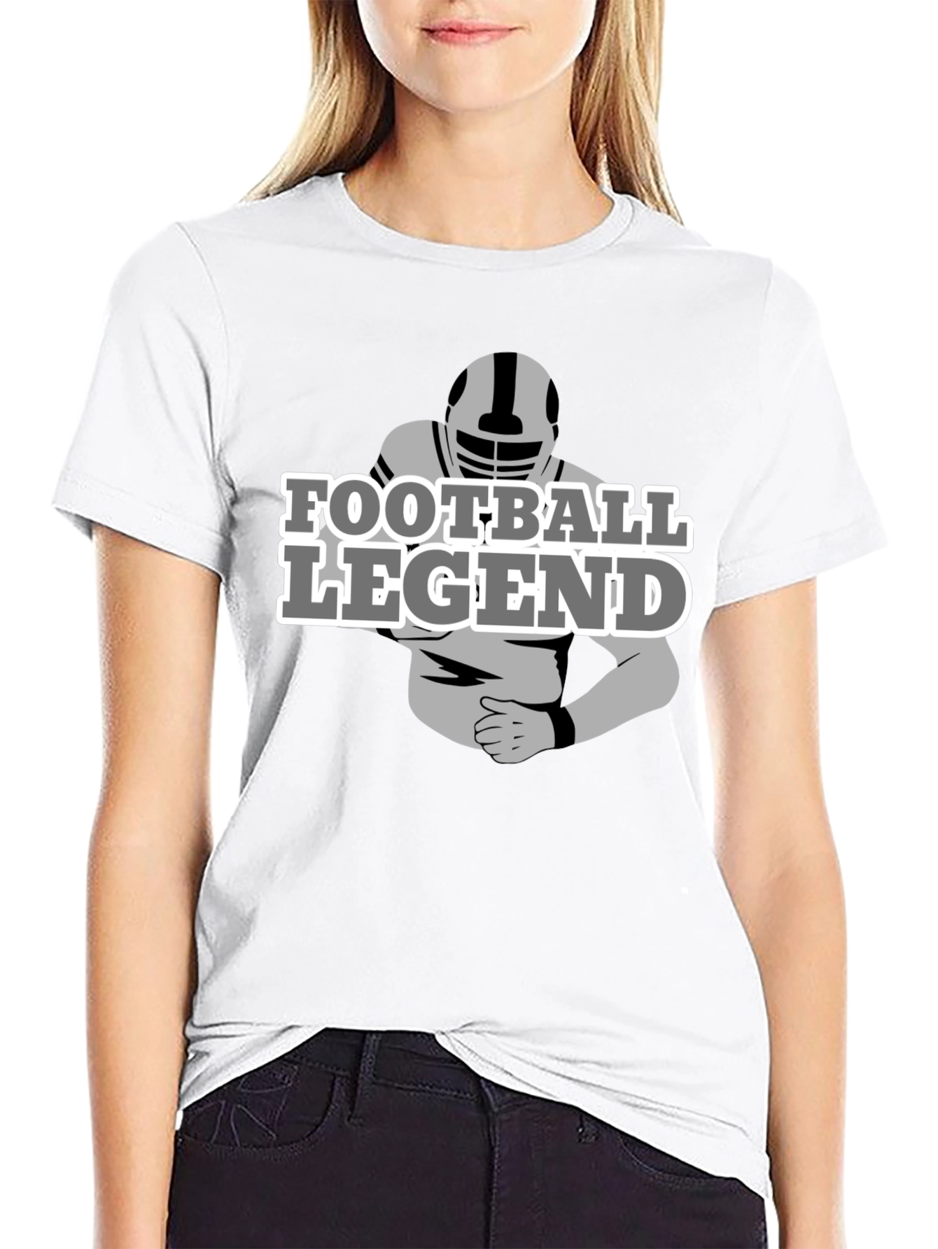 Camiseta Negra Leyenda de Fútbol Americano