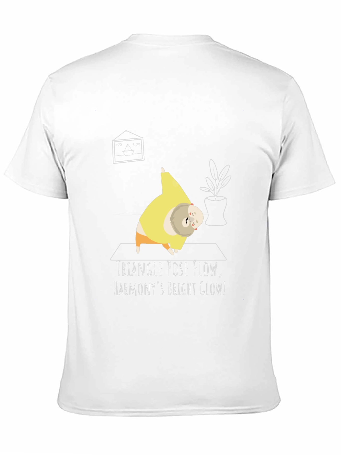 Camiseta Yoga Divertida - Triángulo y Armonía