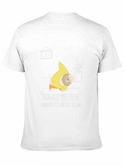 Camiseta Yoga Divertida - Triángulo y Armonía