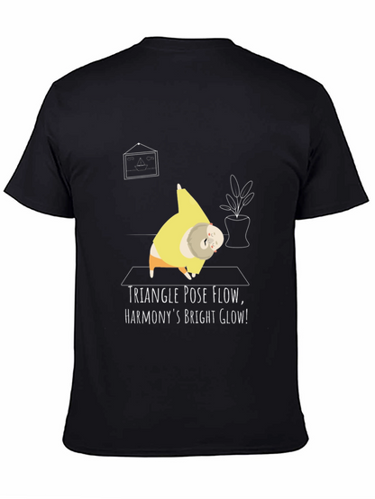 Camiseta Yoga Divertida - Triángulo y Armonía