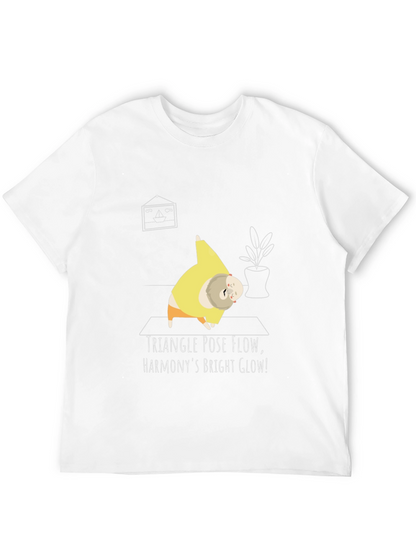 Camiseta Yoga Divertida - Triángulo y Armonía