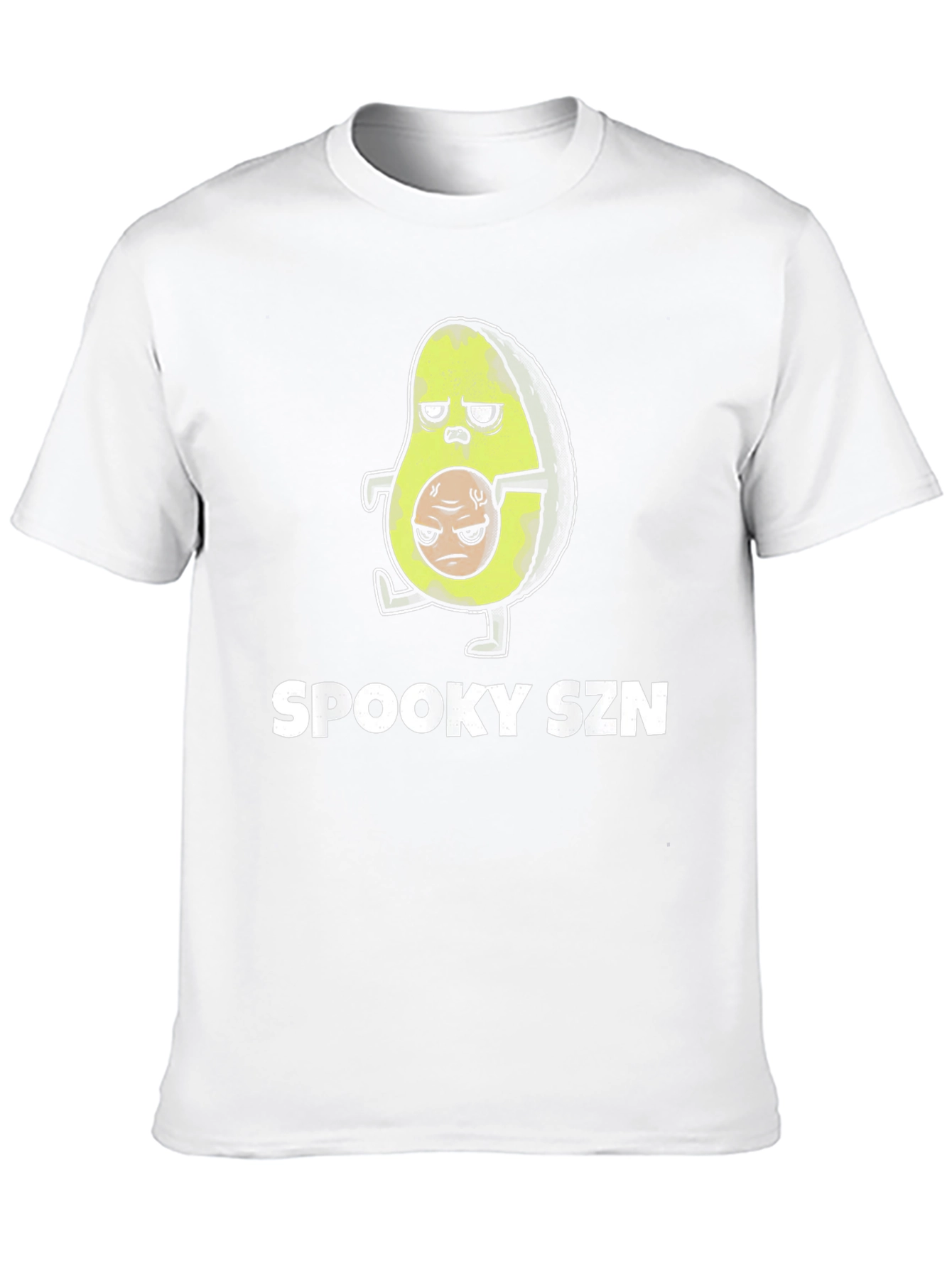 Camiseta Negra Spooky SZN Aguacate Zombie