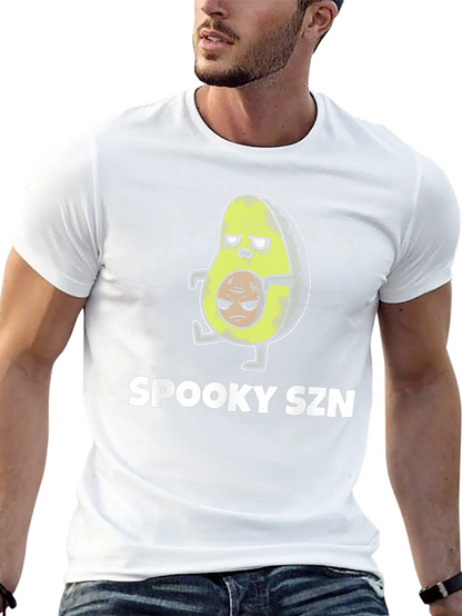 Camiseta Negra Spooky SZN Aguacate Zombie