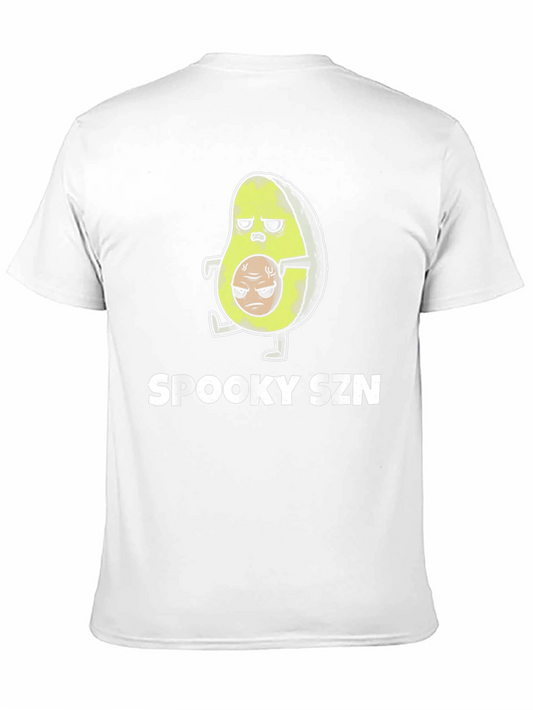 Camiseta Negra Spooky SZN Aguacate Zombie