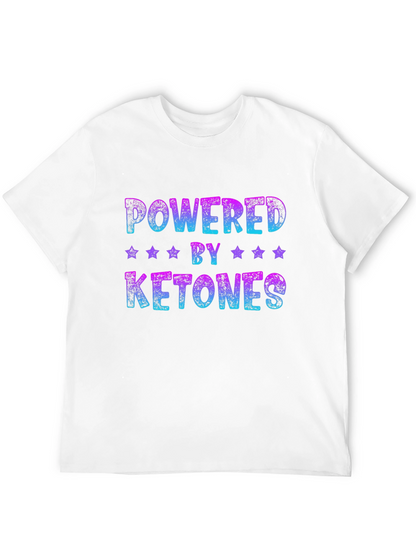Camiseta Negra Powered by Ketones Unisex