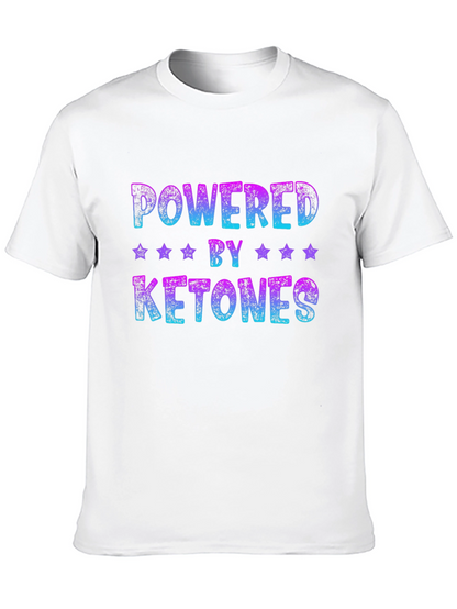 Camiseta Negra Powered by Ketones Unisex