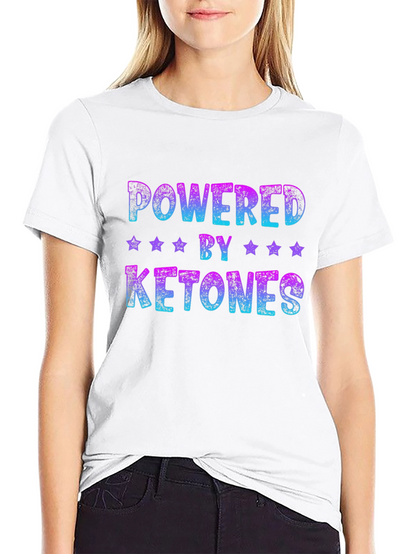 Camiseta Negra Powered by Ketones Unisex