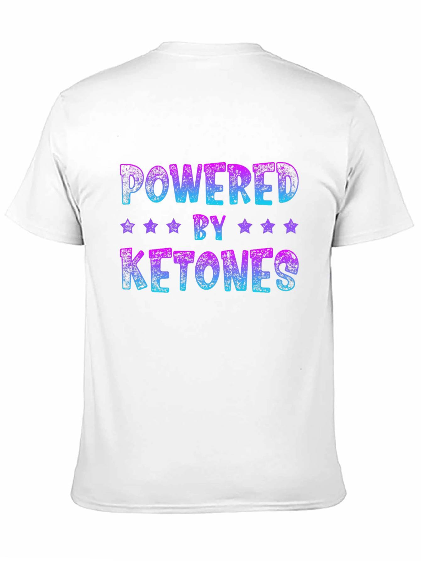 Camiseta Negra Powered by Ketones Unisex