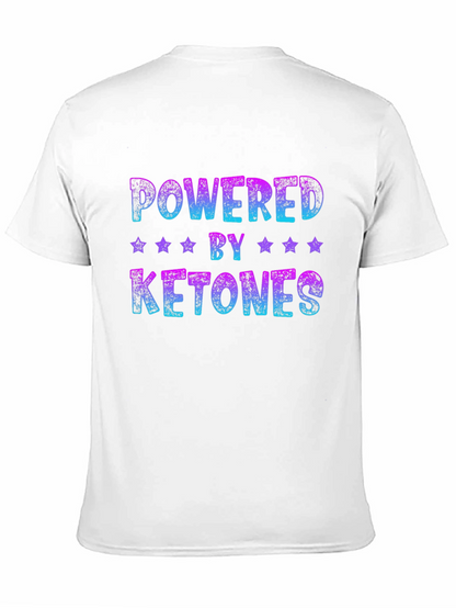 Camiseta Negra Powered by Ketones Unisex