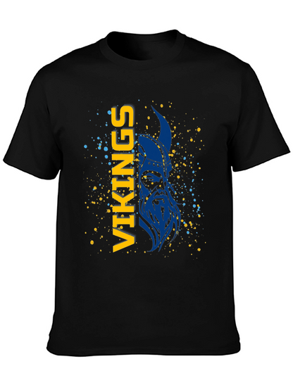 Camiseta Vikingos Azul y Amarillo - Diseño Único