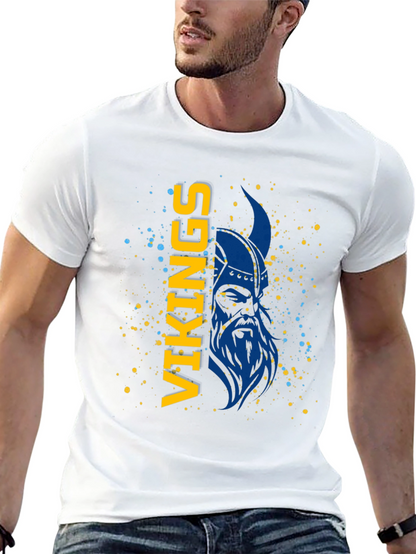 Camiseta Vikingos Azul y Amarillo - Diseño Único