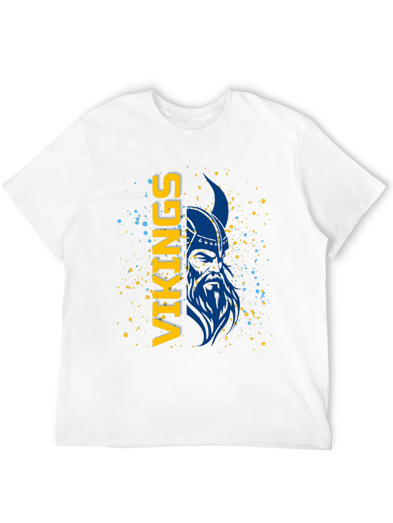Camiseta Vikingos Azul y Amarillo - Diseño Único