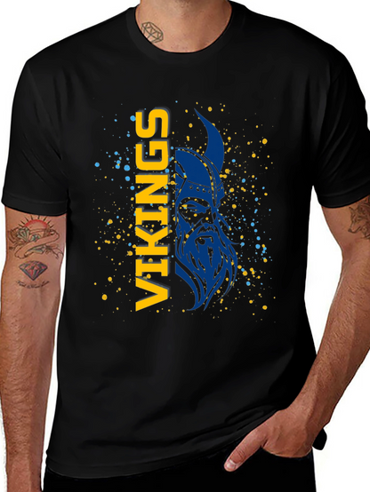 Camiseta Vikingos Azul y Amarillo - Diseño Único