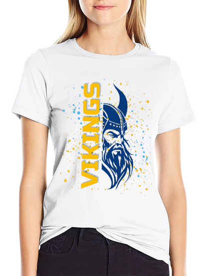 Camiseta Vikingos Azul y Amarillo - Diseño Único