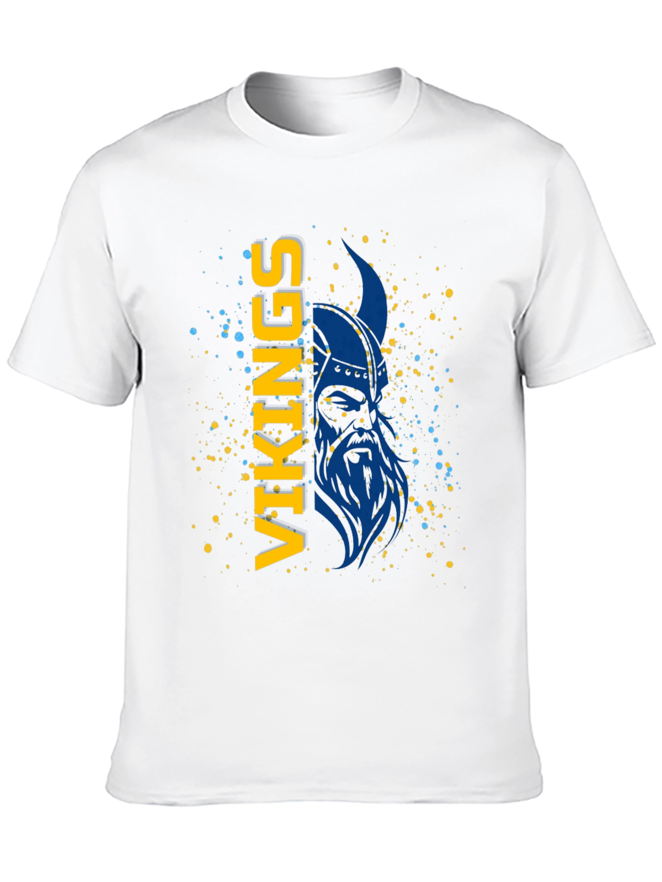 Camiseta Vikingos Azul y Amarillo - Diseño Único